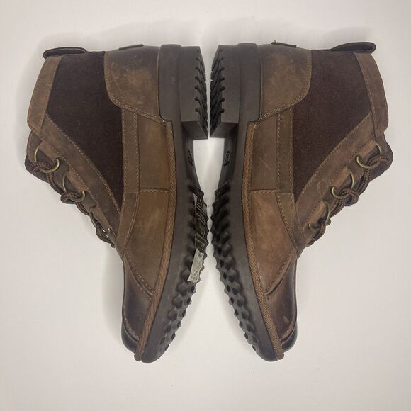 UGG Heather Women’s Sz 7 Waterproof Duck Boots Ankle Brown S/N 1095156 EUC - Picture 5 of 9